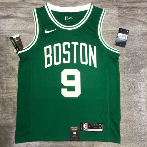 Retro Men Celtics Rondo 9 green basketball jersey