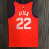 22 Phoenix Suns Air Jordan AYTON 22 orange basketball jersey
