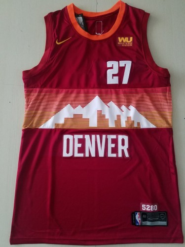 20/21 New Men Denver Nuggets Murray 27 red basketball jersey