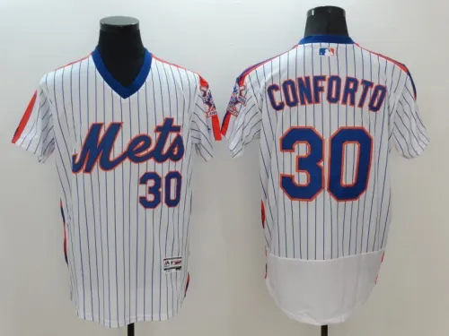22 Men's New York Mets Confortol white 30 MLB Jersey
