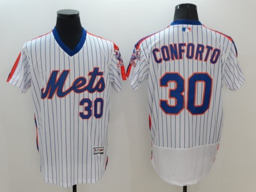 22 Men's New York Mets Confortol white 30 MLB Jersey