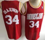 20/21 New Men Rockets Olajuwon 34 red basketball jersey shirt