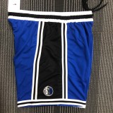 22 Dallas Mavericks blue basketball shorts