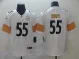 20/21 New Men Steelers Bush 55 white NFL jersey