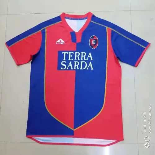 Retro 03-04 Cagliari home red soccer jersey football shirt
