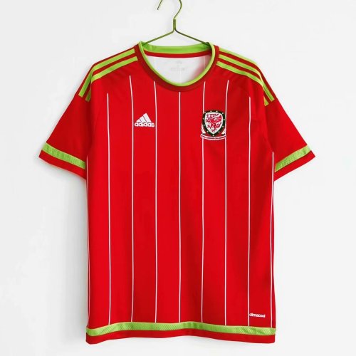 Retro 15-16 Wales home red soccer jersey football shirt