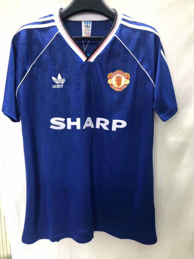 Adult Thai version Arsenal blue retro soccer jersey football shirt