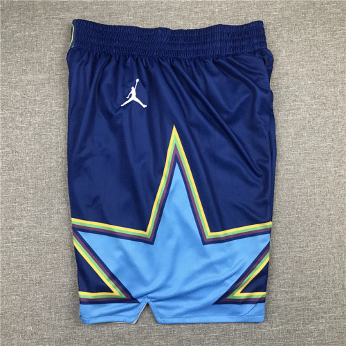 Adult All-Star Alphabet brother blue basketball shorts