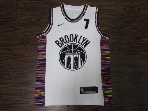20/21 New Men Nets 7 white city edition basketball jersey shirt