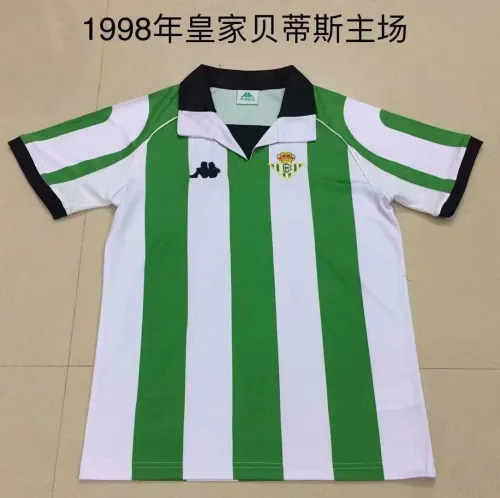 Retro New Adult Thai version 1998 Royal betis home soccer jersey football shirt