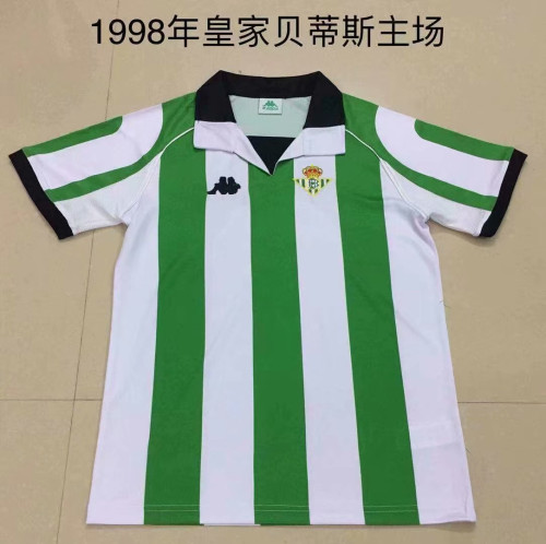 Retro New Adult Thai version 1998 Royal betis home soccer jersey football shirt