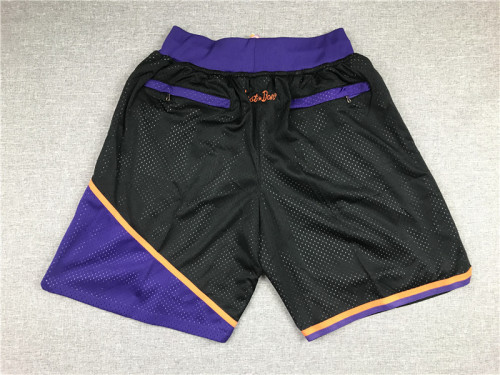 20/21 New Adult pocket Suns black basketball shorts