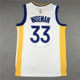Men Golden State Warriors Wiseman 33 retro basketball jersey
