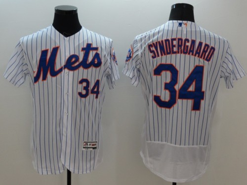 22 Men's New York Mets Syndergaard white 34 MLB Jersey