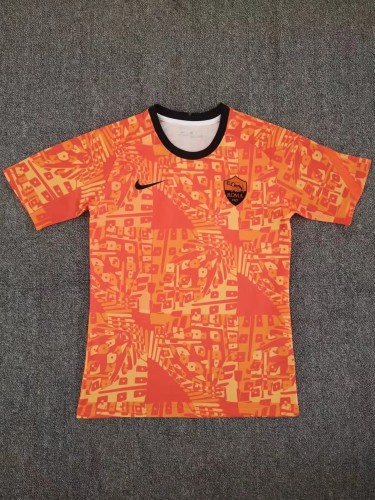 22-23 Roma orange training jersey Soccer Jersey football shirt