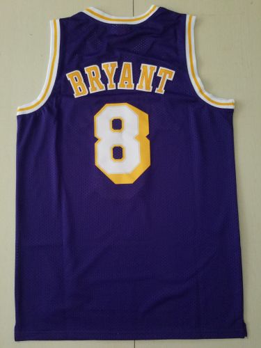 21/22 New Men Los Angeles Lakers Bryant 8 purple All-Star basketball jersey