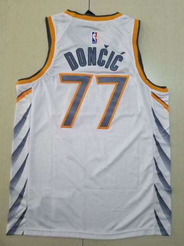 20/21 New Adult Dallas Mavericks Dončić 77 white new city version basketball jersey shirt
