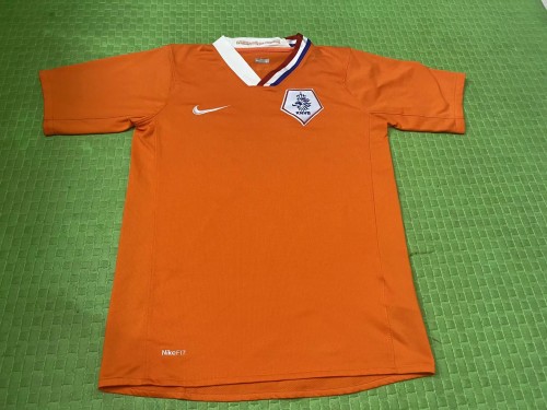 Retro 08 Netherlands home orange soccer jersey football shirt