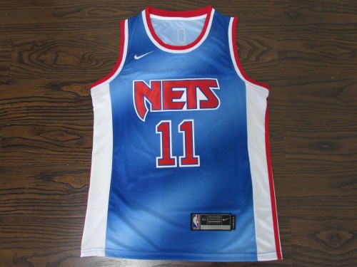20/21 New Men  Nets 21 11 blue basketball jersey