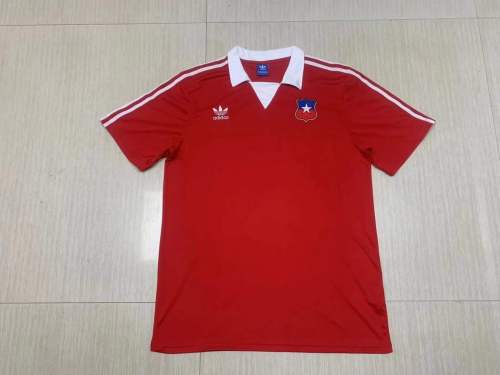Retro 1982 Chile home soccer jersey football shirt