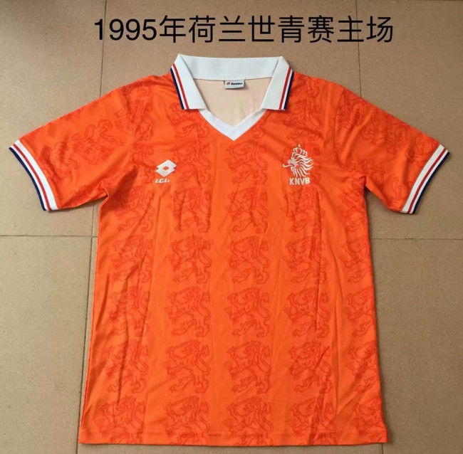 Retro Adult Thai version 1995 World youth championships in the Netherlands home soccer jersey football shirt