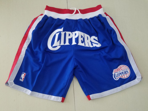 20/21 New Men Clippers blue basketball shorts