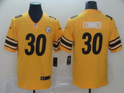 20/21 New Men Steelers Conner 30 yellow NFL jersey
