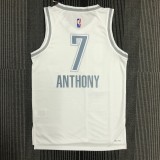 22 season Oklahoma City Thunder City version 7 Anthony basketball jersey