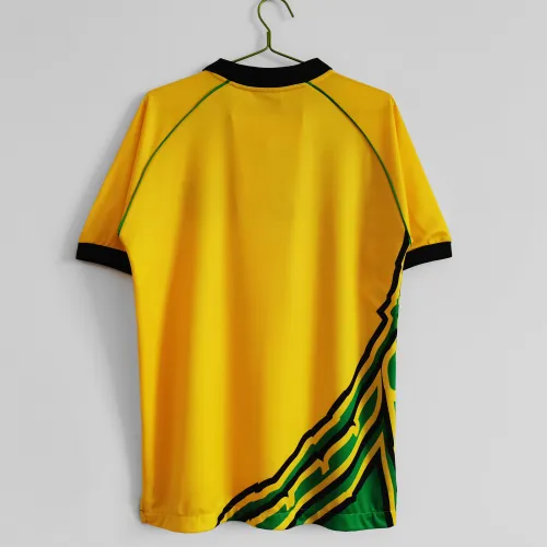 Retro 1998 Jamaica home yellow soccer jersey football shirt