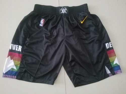 20/21 New Men Denver Nuggets black basketball shorts
