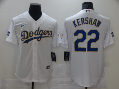 2022 Men's Los Angeles Dodgers KERSHAW 22 white MLB Jersey