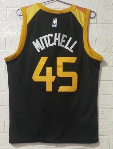 20/21 New Men Jazz Mitchell 45 black basketball jersey