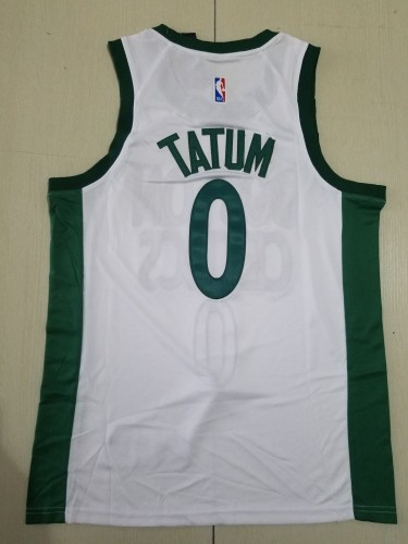 21/22 New Men Celtics Tatum 0 white city version basketball jersey