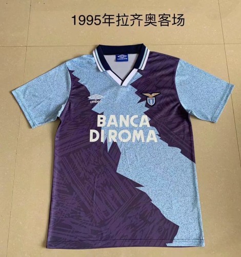 Retro 1995 Lazio away blue soccer jersey football shirt