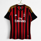 Retro 13-14 AC Milan home red soccer jersey football shirt