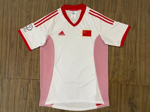 Retro 2002 China white soccer jersey football shirt