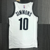 22 Brooklyn Nets Simons 10 white The 75th anniversary basketball jersey