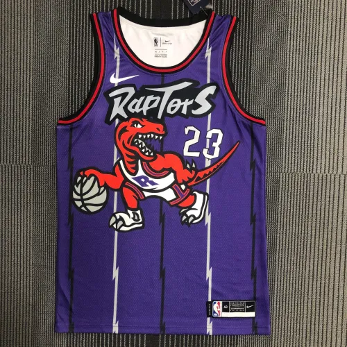 Retro Toronto Raptors VANVLEET 23 purple basketball jersey