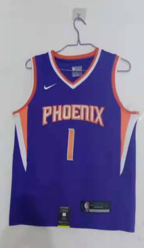 20/21 New Men Phoenix Suns Booker 1 purple basketball jersey