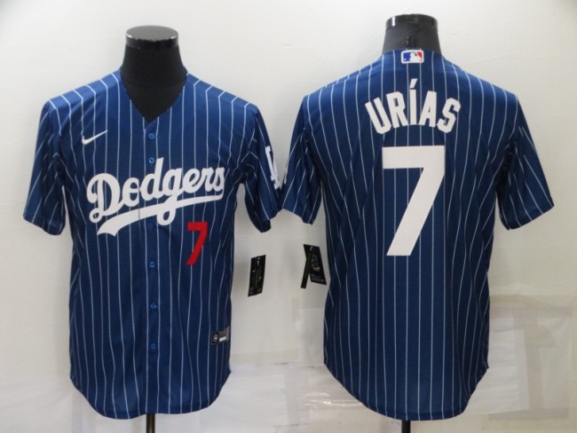 22 Men's Los Angeles Dodgers 7 blue MLB Jersey