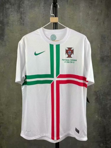 Retro 2012 Portugal away white soccer jersey football shirt