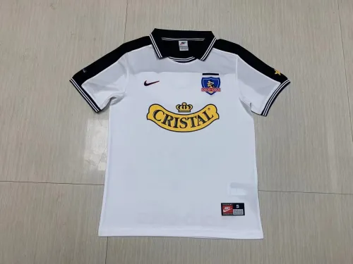 Retro 99 Colo-Colo home white soccer jersey football shirt