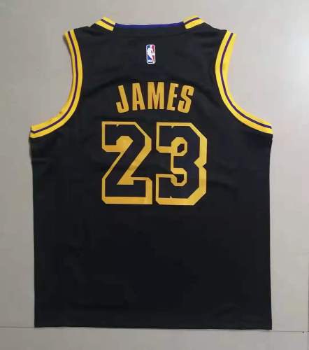 20/21 New Men Los Angeles Lakers James 23 black basketball jersey L011#
