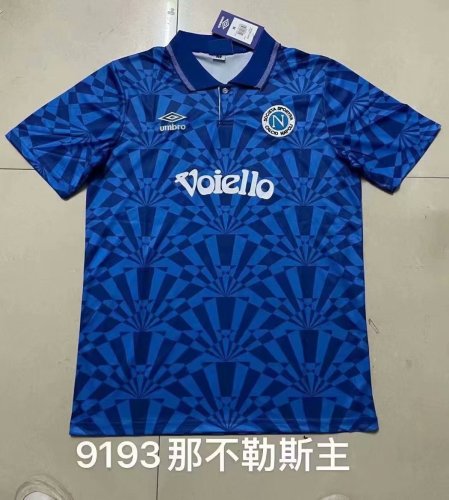 Retro 1991-1993 Naples home blue soccer jersey football shirt