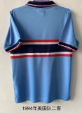 Retro 1994 USA third blue soccer jersey