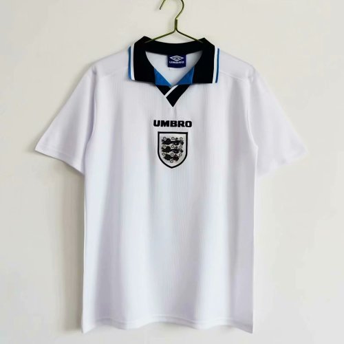 Retro 1996 England white soccer jersey football shirt