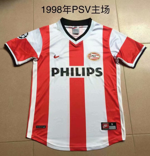 Retro  New Adult Thai version 1998 PSV home soccer jersey football shirt