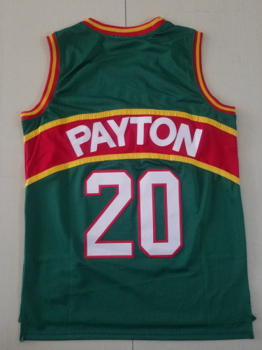 20/21 New Men Oklahoma City Thunder Payton 20 green basketball jersey shirt