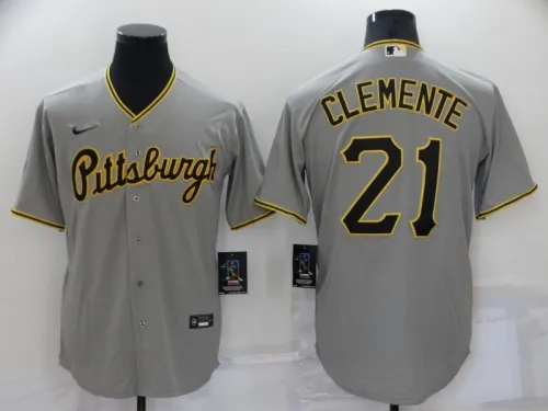 2022 Men's Pittsburgh Pirates CLEMENTE 21 gray MLB Jersey