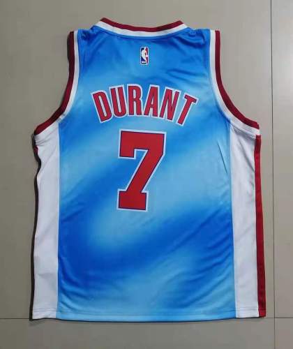 20/21 New Men Brooklyn Nets Durant 7 blue basketball jersey shirt L019#